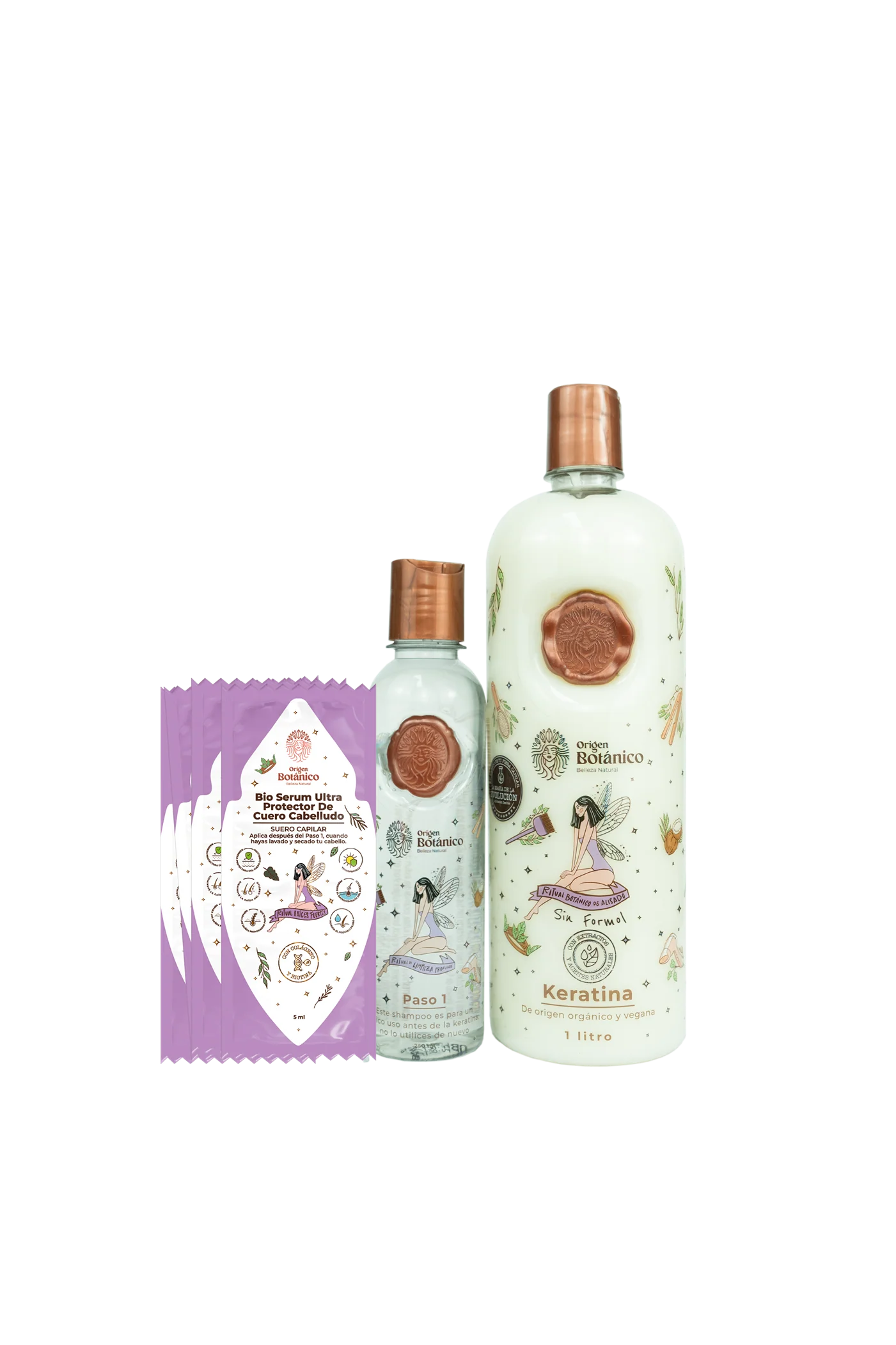 Kit de keratina evolución origen botanico 1 Litro