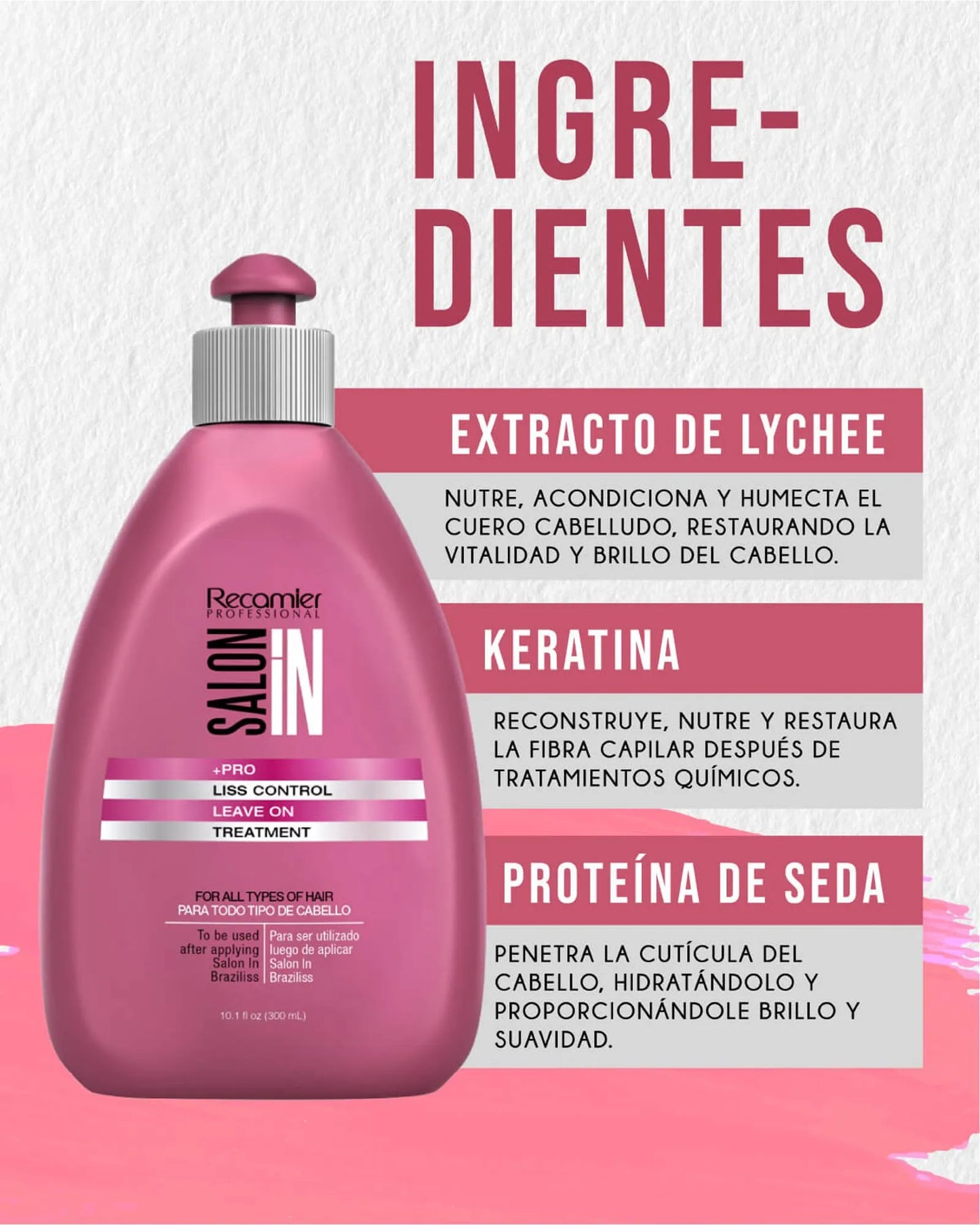 TRATAMIENTO SIN ENJUAGUE LISS CONTROL SALON IN  300 ML