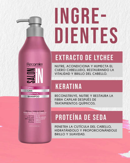 SHAMPOO LISS CONTROL SALOON IN 1000 ML