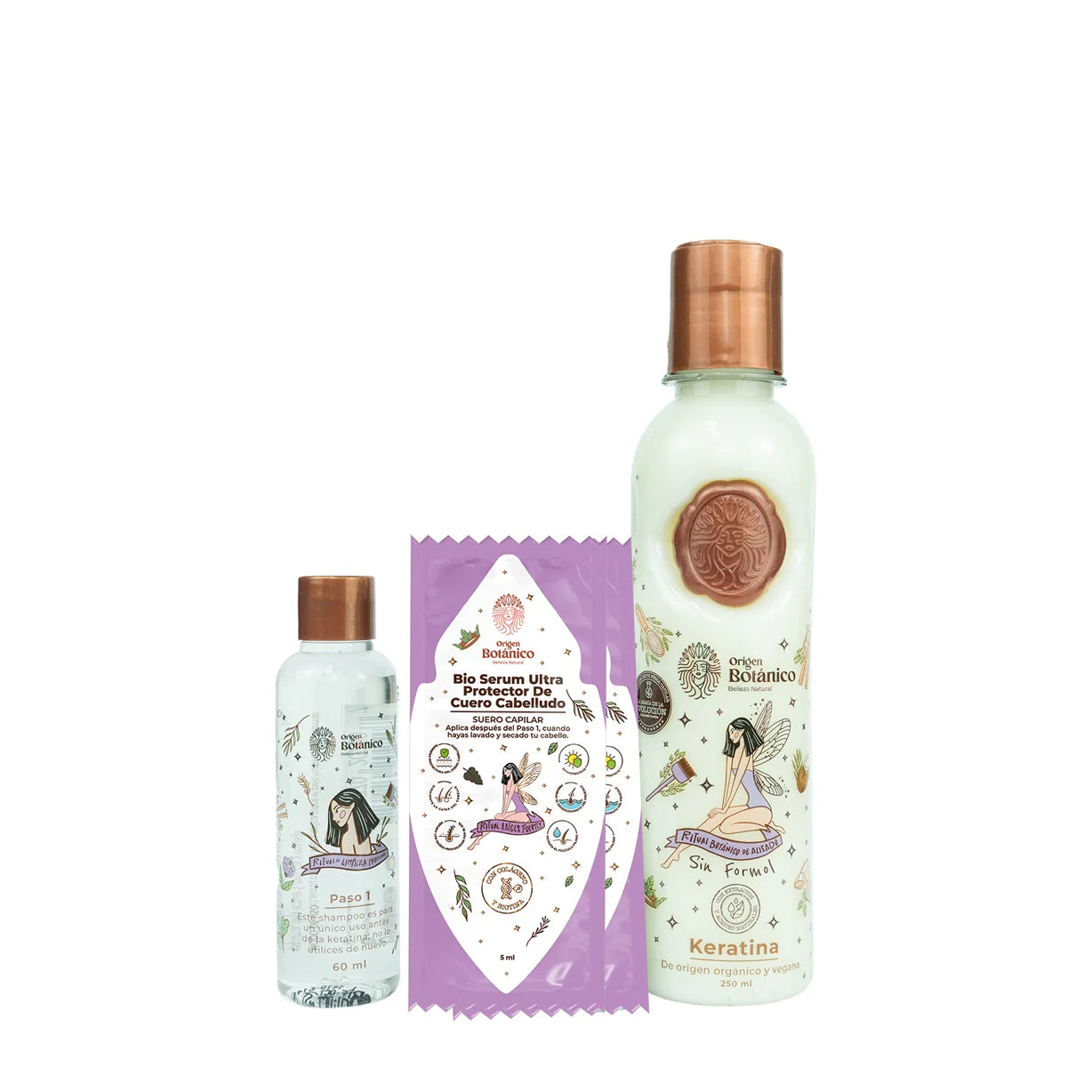 Kit de keratina evolución origen botanico 250ml