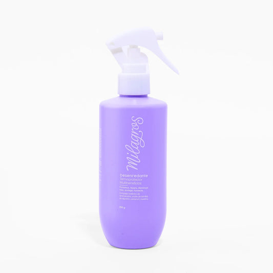 Desenredante termoprotector multibeneficios morado milagros 250G