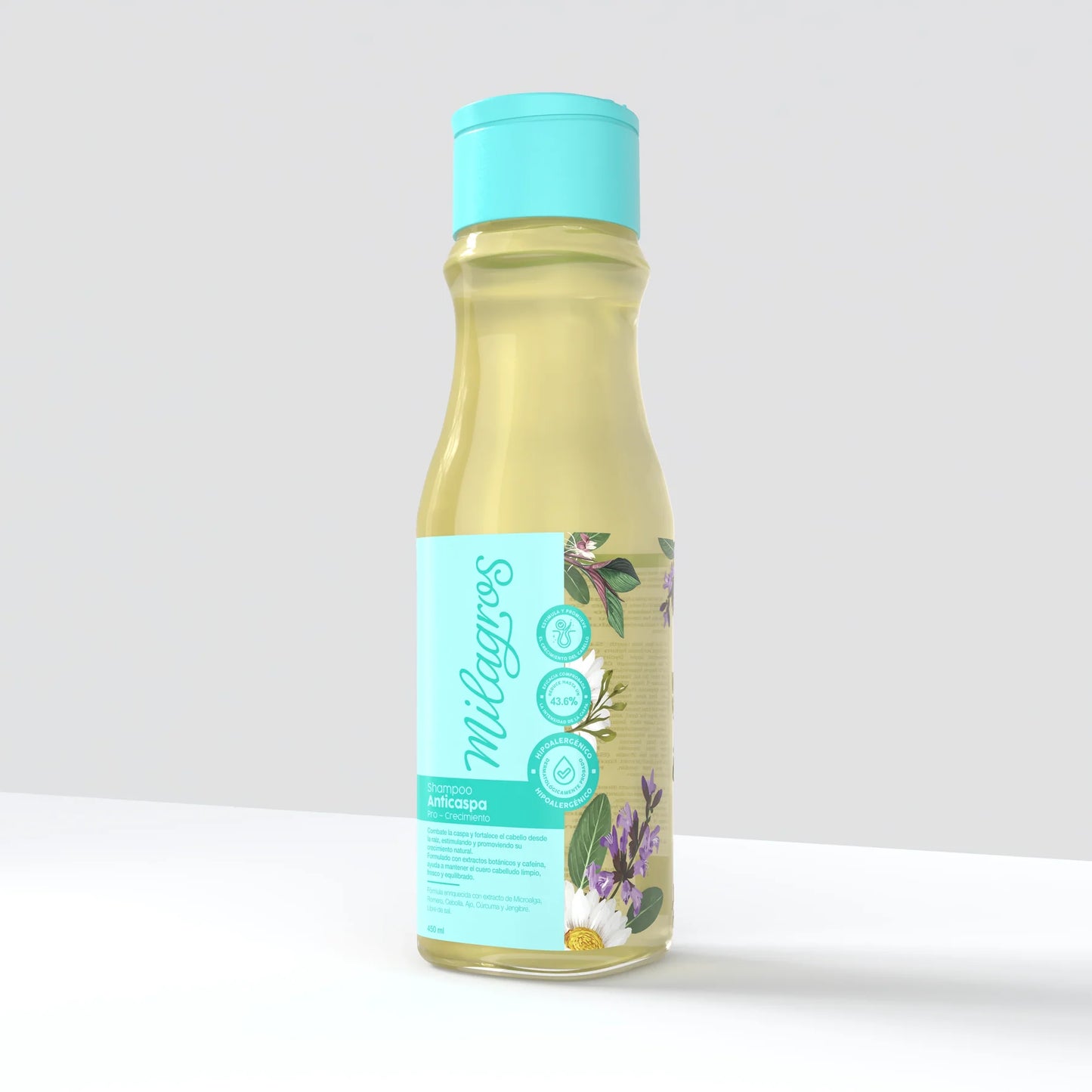 Shampoo Anticaspa Pro Crecimiento milagros 450ml