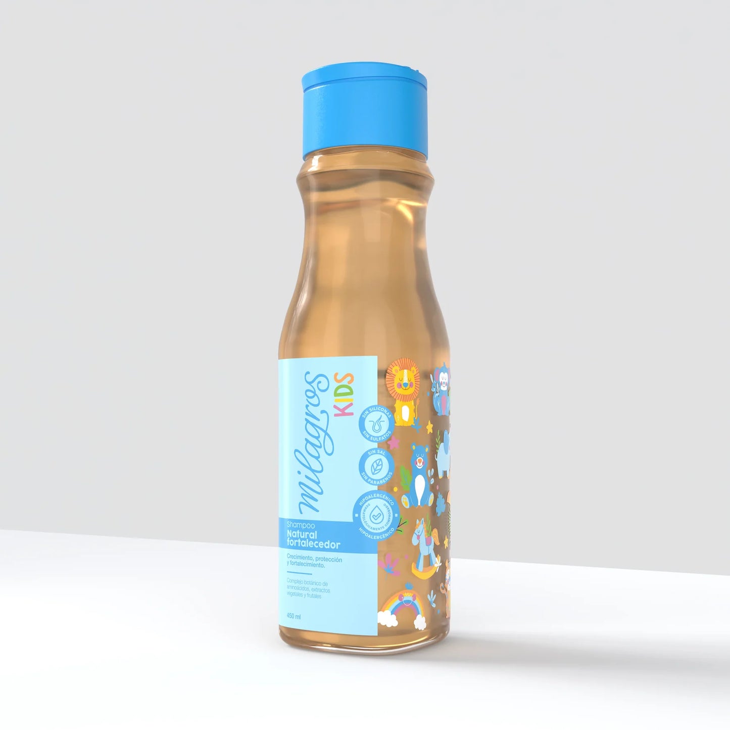 Shampoo Natural Fortalecedor Kids (sin químicos) milagros 450ml