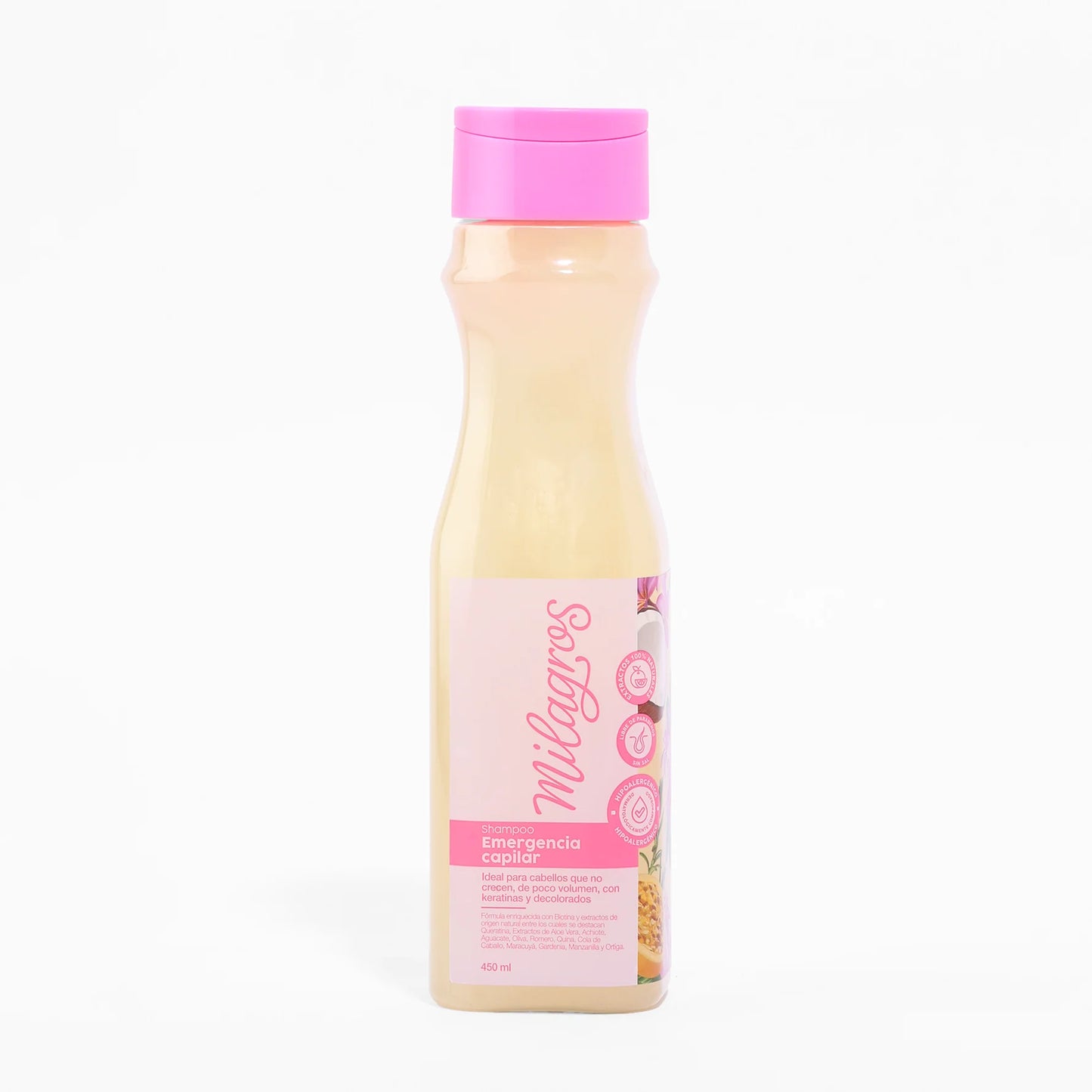 Shampoo Emergencia Capilar (con biotina y queratina) milagros 450ml