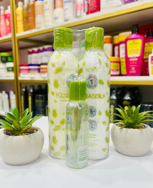 Kit tratamiento alisante kerassilk x