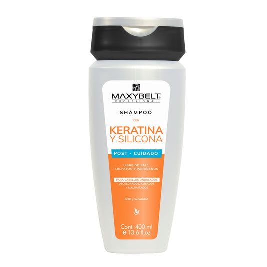 Shampoo con Keratina y Silicona Maxybelt x 400ml