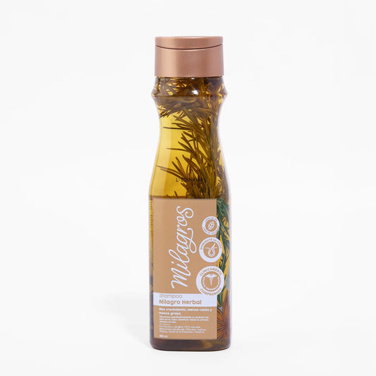 Shampoo Milagro Herbal (con romero y jengibre) milagros 450ML
